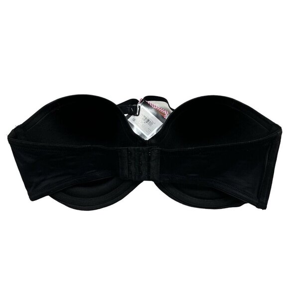 Maidenform 40D Self Expressions Stay Put Strapless Bra Black Underwire SE6990 - Picture 2 of 5